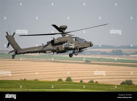 British Army Boeing Apache Attack Helicopter Ah2 Ah64e Ah 64E Army Air Corps In High Angle British Army Boeing Apache Attack Helicopter Ah2 Ah64e Ah 64E Army Air Corps In High Angle