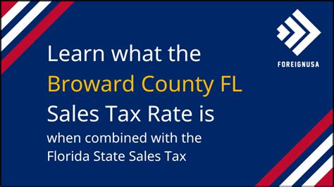 Broward County Sales Tax