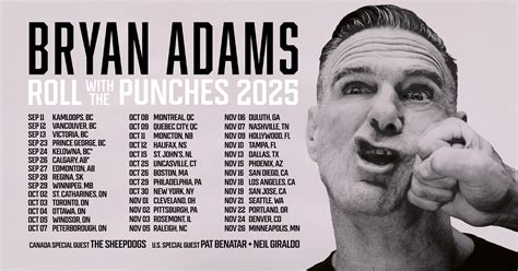 Bryan Adams Announces 2025 North American Tour