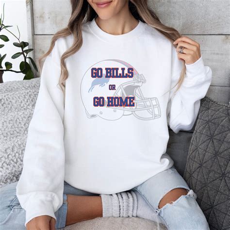 Buffalo Bills Sweatshirt Nfl Football Team Fan Gear Game Day Sweatshirt Football Fan Gift Etsy