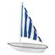 Buffet Enhancements Jumbo Seafood Sailboat White With Blue Striped Fabric Sail Pro Restaurant Equipment Buffet Enhancements Jumbo Seafood Sailboat White With Blue Striped Fabric Sail Pro Restaurant Equipment
