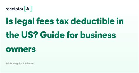 Business Related Legal Fees Are Tax Deductible Business Related Legal Fees Are Tax Deductible