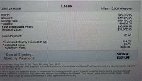 Calculator Help And Deal Check Ariya Evolve Denver Colorado Ask The Hackrs Leasehackr Forum