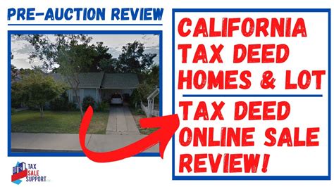 California Tax Deed Online Auction Homes Land Review California Tax Deed Online Auction Homes Land Review