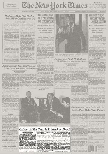 California Tax Test Is It Snack Or Food The New York Times