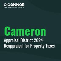 Cameron Appraisal District 2024 Reappraisal For Property Taxes