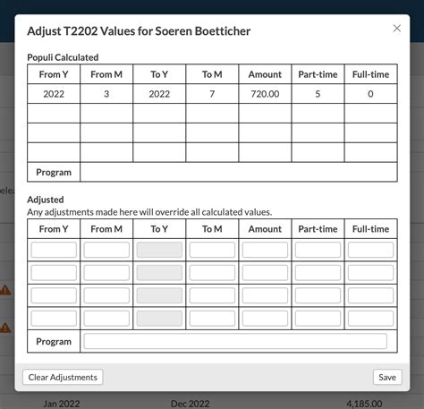 Canadian Tax Forms T2202 T11a And T4a Populi Knowledge Base Canadian Tax Forms T2202 T11a And T4a Populi Knowledge Base