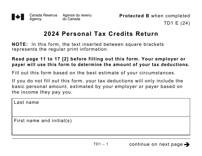 Canadian Tax Return Due