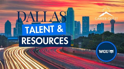 Career Quest Discover Dallas Talent Career Resources Youtube
