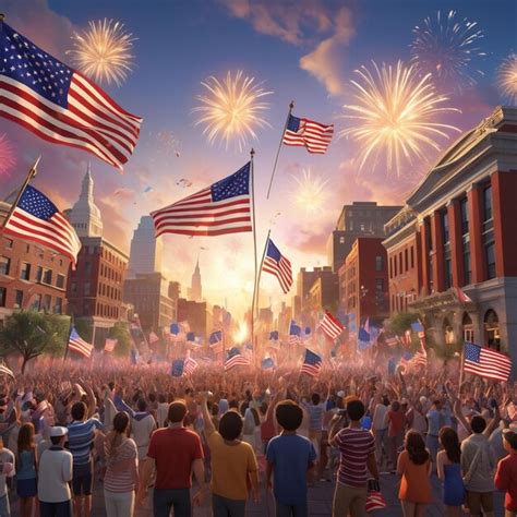 Celebratory Traditions On American Independence Day Green Motion