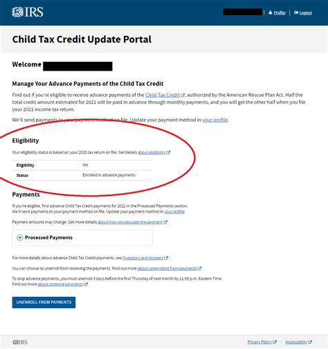 Child Tax Credit Update Portal