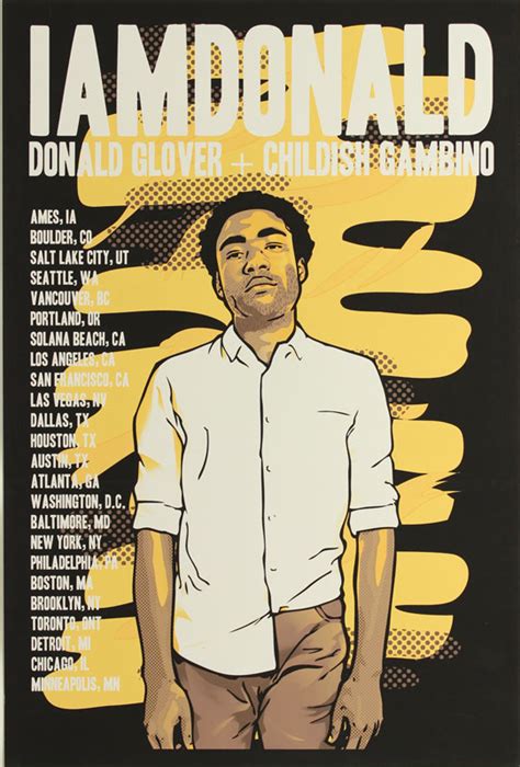 Childish Gambino Tour Poster
