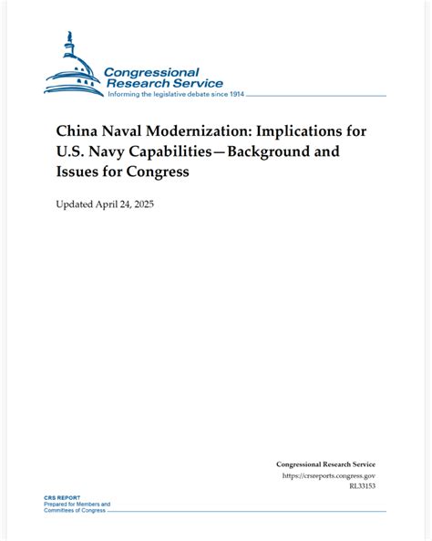 China Naval Modernization Implications For U S Navy Capabilities Background And Issues For Congress Congress Gov Library Of Congress