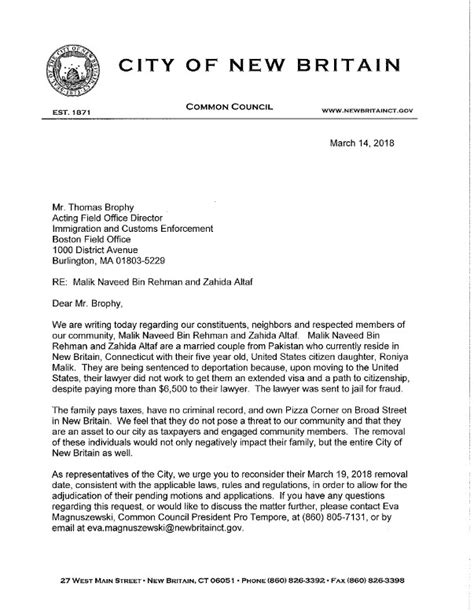 City Council Unanimously Opposes Deportation Of New Britain Family New Britain Progressive Newspaper