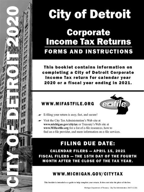 City Of Detroit Taxes