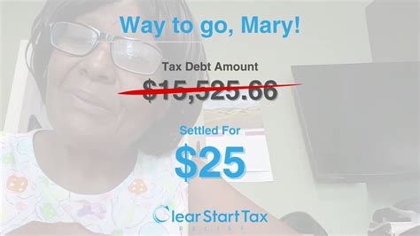 Clear Start Tax Client Testimony Mary C