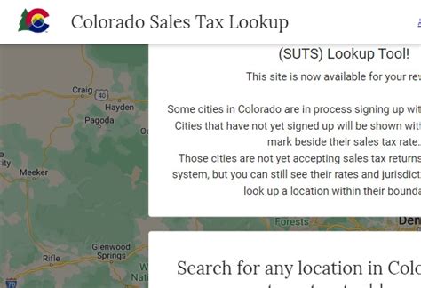 Colorado Sales Tax Lookup