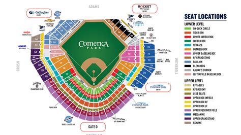 Comerica Park Interactive Seating Chart Cabinets Matttroy Comerica Park Interactive Seating Chart Cabinets Matttroy
