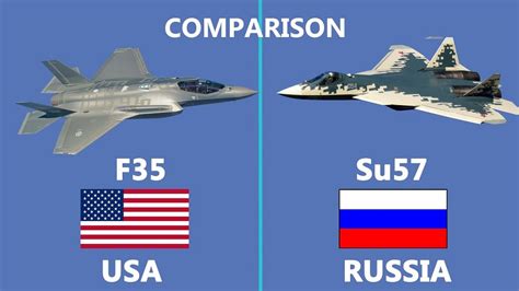 Comparison Of Usa Built F 35 And Russia S Su57 Fifth Gen Fighter Jet Which One Is Better Usa Ru