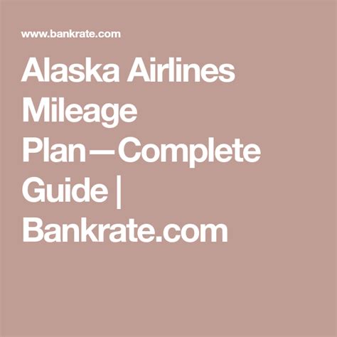 Complete Guide To Alaska Airlines Mileage Plan Bankrate Complete Guide To Alaska Airlines Mileage Plan Bankrate
