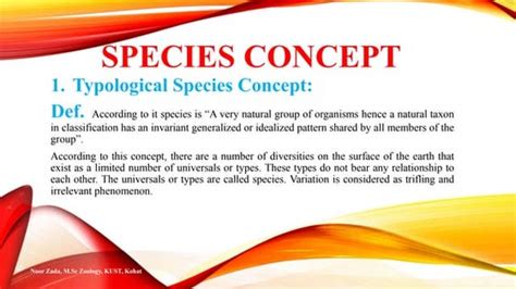 Concept Of Taxa