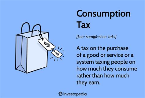 Consumption Tax What Is It Examples Vs Income Tax