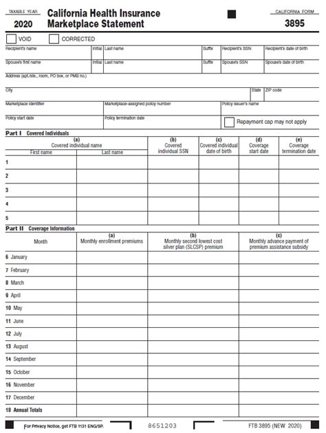 Covered California Tax Form