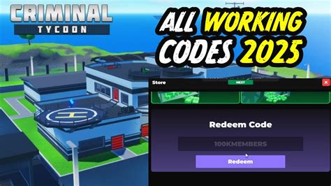 Criminal Tycoon Codes April 2025 Destructoid Criminal Tycoon Codes April 2025 Destructoid