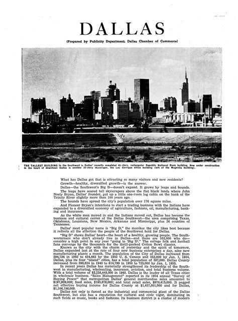 Dallas City Directory 1955 The Portal To Texas History