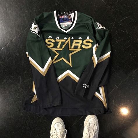 Dallas Stars Ccm Vintage 1994 White Replica Nhl Hockey Jersey Nhl Hockey Jerseys Jersey Nhl