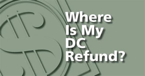 Dc Tax Refund Status