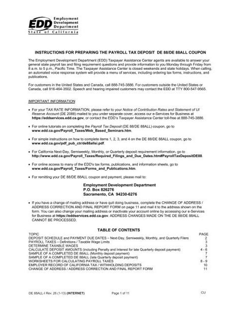 De 88All I Employment Development Department