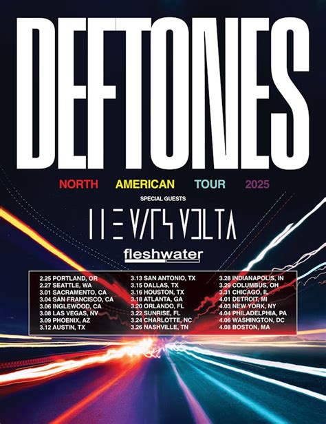 Deftones Announce 2025 U S Tour With The Mars Volta And Kerrang