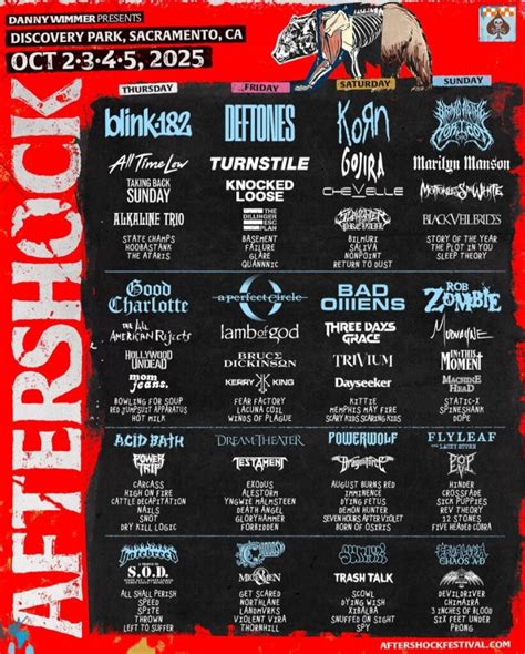 Deftones Korn Bring Me The Horizon Blink 182 To Headline Aftershock 2025 Metal Injection Deftones Korn Bring Me The Horizon Blink 182 To Headline Aftershock 2025 Metal Injection