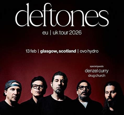 Deftones Tickets 13 Feb 2026 Ovo Hydro Koobit