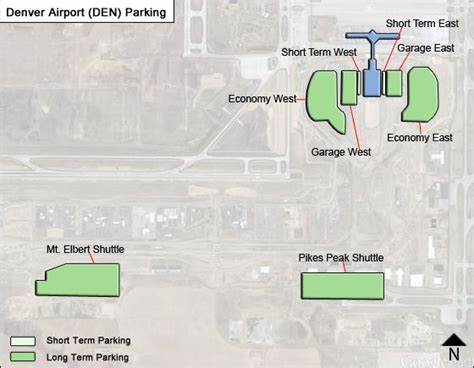 Denver Airport Parking Den Airport Long Term Parking Rates Amp Map
