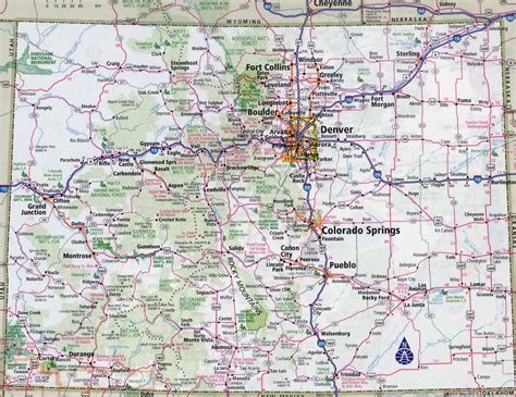Detailed Clear Large Road Map Of Colorado And Colorado Road Maps