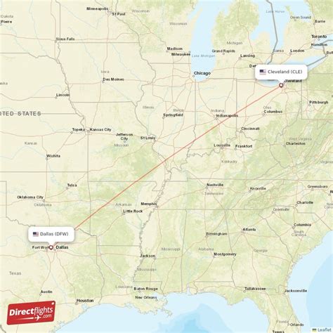 Direct Flights From Cleveland To Dallas Cle To Dfw Non Stop Directflights Com