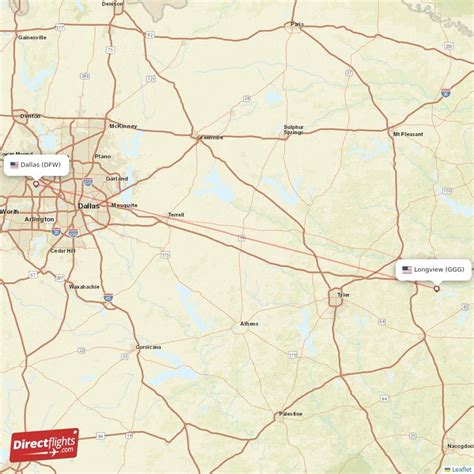 Direct Flights From Longview To Dallas Ggg To Dfw Non Stop Directflights Com