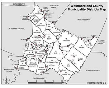 District Map Westmoreland County Pa Official Website