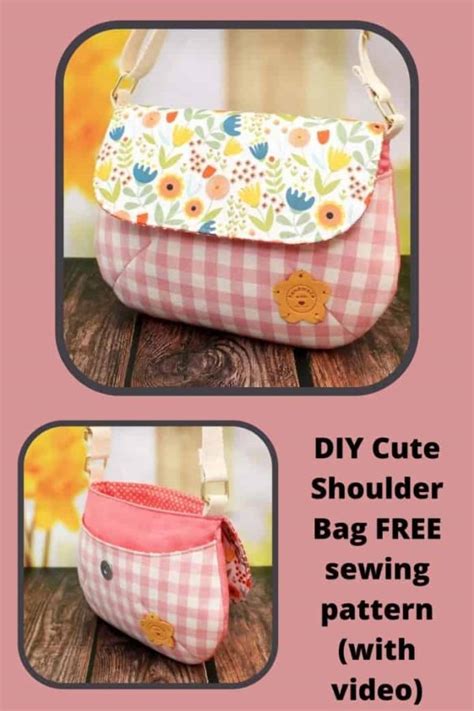 Diy Cute Shoulder Bag Free Sewing Pattern With Video Sew Modern Bags Bolsos Mochila Costura