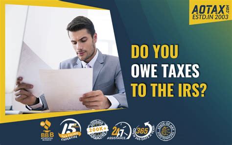 Do You Owe Taxes To The Irs Aotax Com Do You Owe Taxes To The Irs Aotax Com