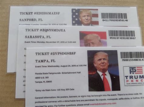 Donald Trump Rally Tickets