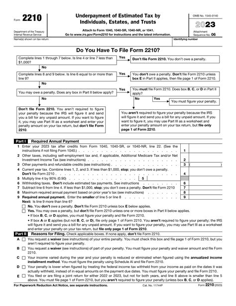Download Instructions For Irs Form 2210 Underpayment Of Estimated Tax By Individuals Estates And Trusts Pdf 2023 2019 2025 Templateroller Download Instructions For Irs Form 2210 Underpayment Of Estimated Tax By Individuals Estates And Trusts Pdf 2023 2019 2025 Templateroller