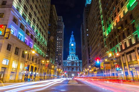 Download Philadelphia City Hall Colorful Wallpaper Wallpapers Com