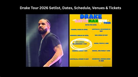 Drake Concert Tickets And Tour Dates 2025 Drake Concert Tickets And Tour Dates 2025