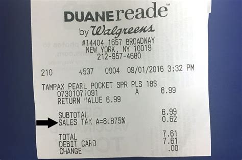 Duane Reade Charges Sales Tax For Tampons On Day Exemption Was To Start Midtown New York Dnainfo Duane Reade Charges Sales Tax For Tampons On Day Exemption Was To Start Midtown New York Dnainfo