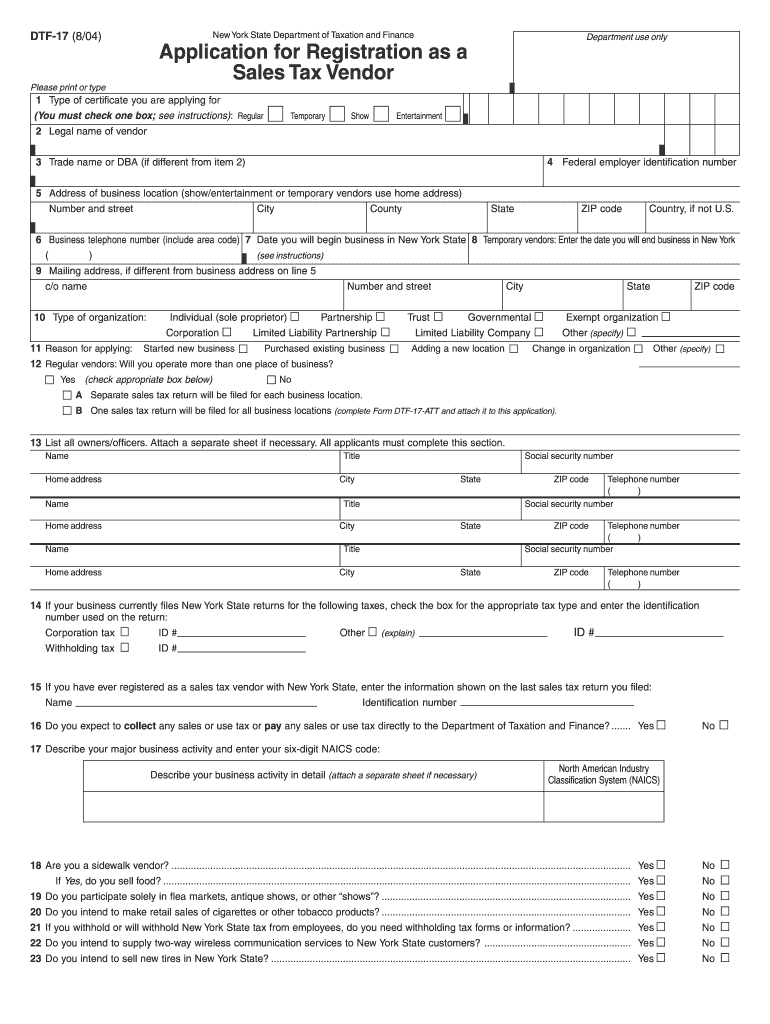 Edit The Nys Sales Tax Form Dtf 17 Online Edit The Nys Sales Tax Form Dtf 17 Online