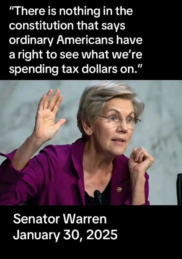 Elizabeth Warren Tax Dollars