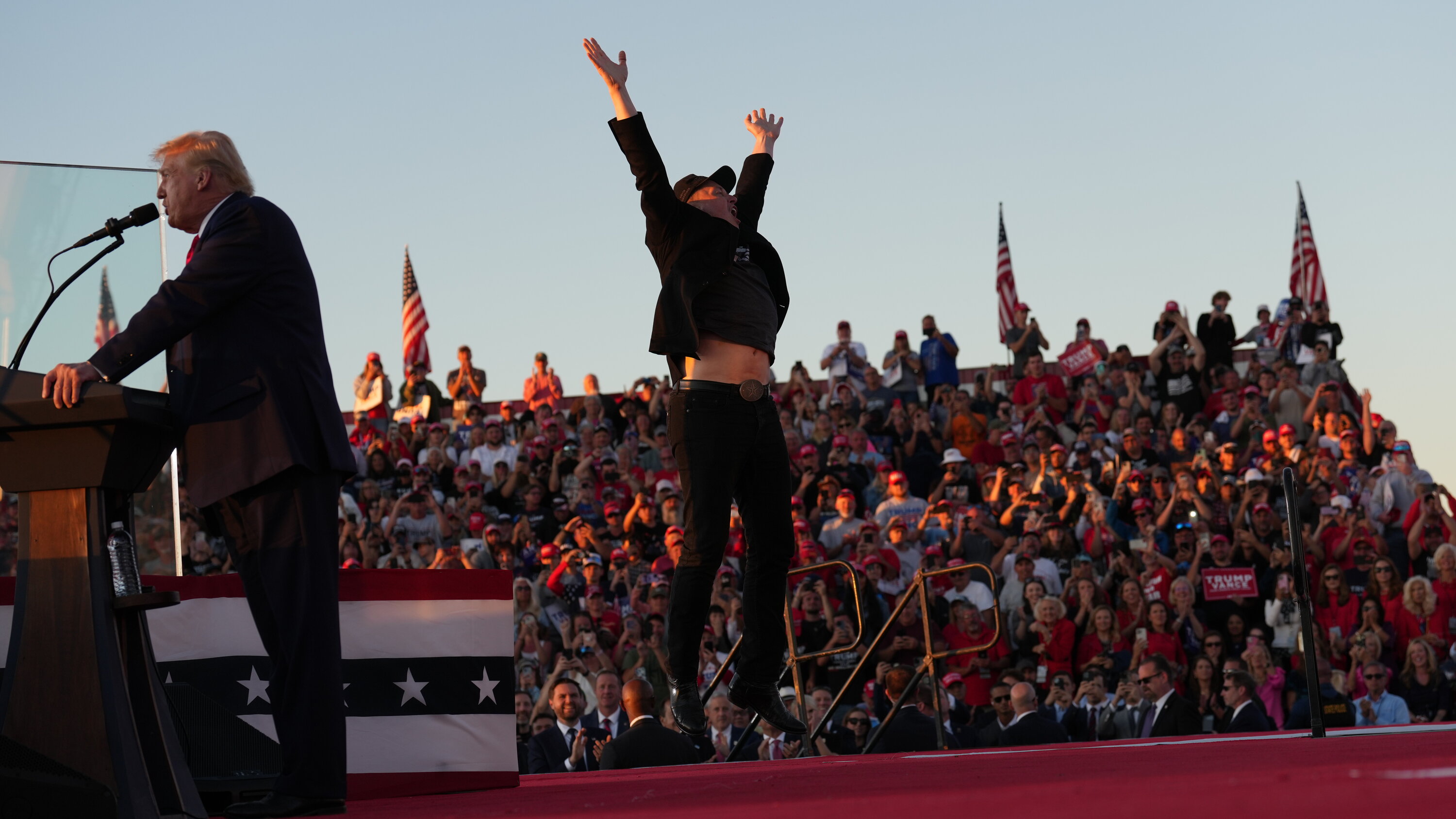 Elon Musk Makes Surprise Appearance At Trump Rally In Butler Pa The New York Times